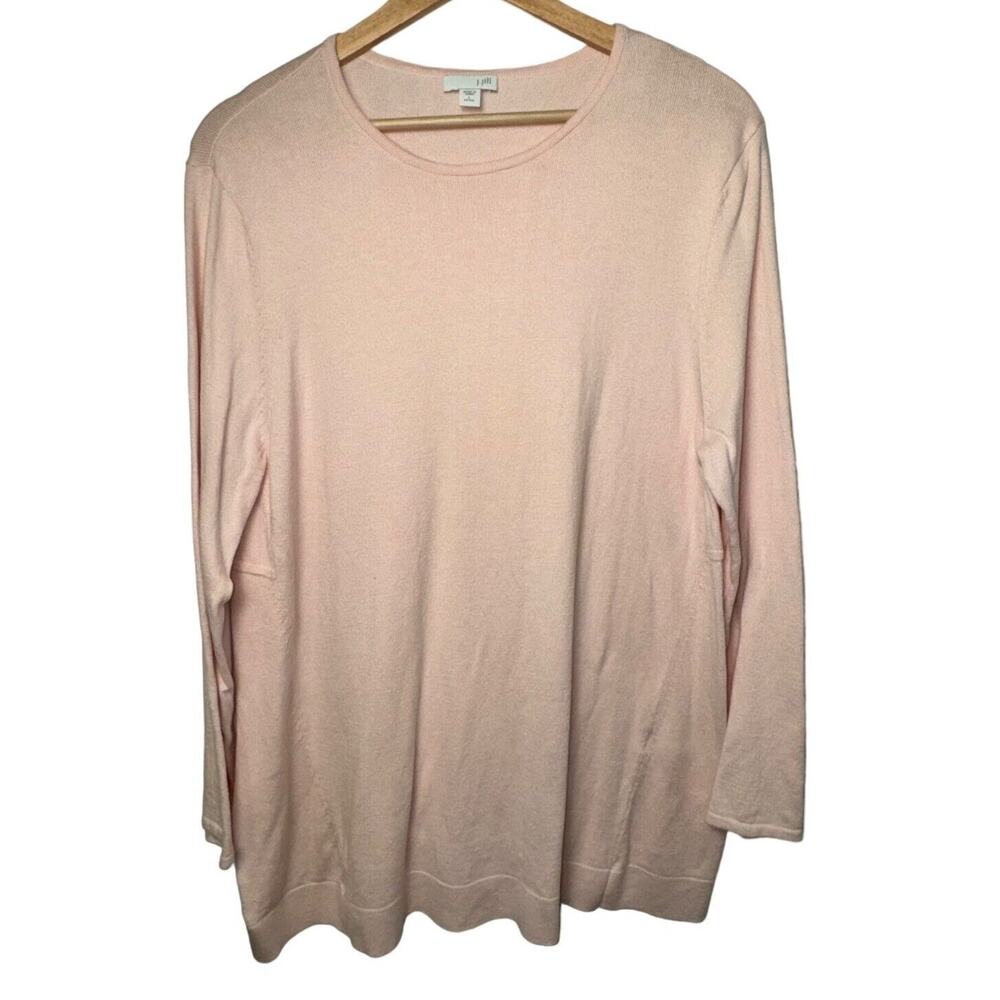 J. Jill Large Pale Pink Long Sleeve Sweater